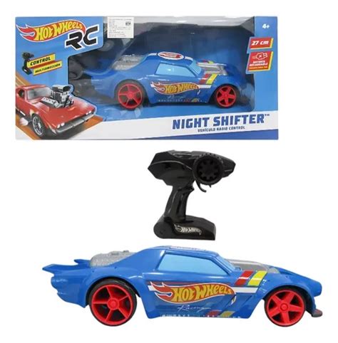 Carro A Control Remoto Hot Wheels Bateria Recargable 27 Cm Multicolor Night Shifter Meses Sin