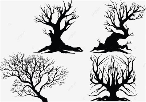 Tree Silhouette Vector Tree Silhouette Tree Silhouette Png And