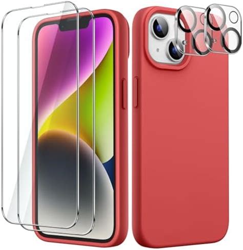 JETech 5 En 1 Funda Silicona Para IPhone 14 6 1 Pulgadas Con 2