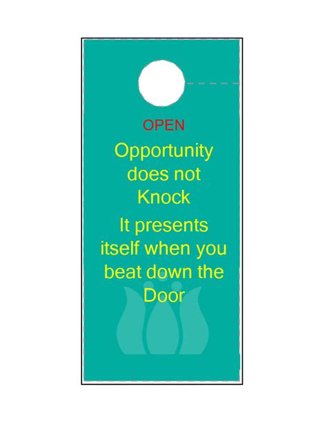 Custom Door Hanger Template Design Your Own