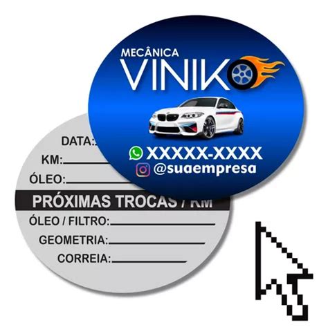 530 Adesivos Etiqueta Troca De Óleo 54x46mm Oval Personaliza