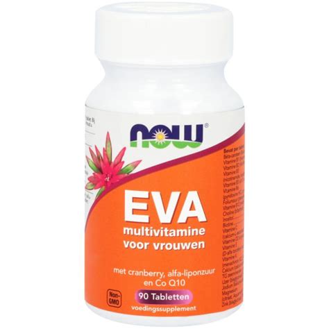 Eva multivitamine vrouwen van NOW (90tabl)