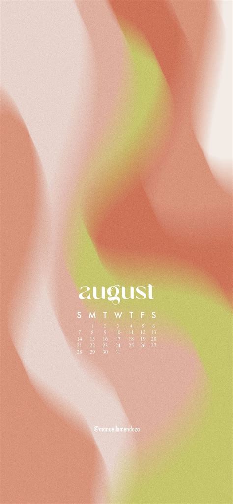 August Calendar wallpaper | Calendar wallpaper, August calendar, Iphone ...