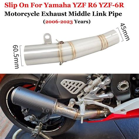 Slip On For Yamaha Yzf R Yzf R Motorcycle Exhaust Escape