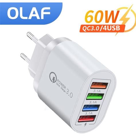 Batabia Olaf 4 Port USB Şarj Cihazı Hızlı Şarj Qc 3 0 Duvar Fiyatı