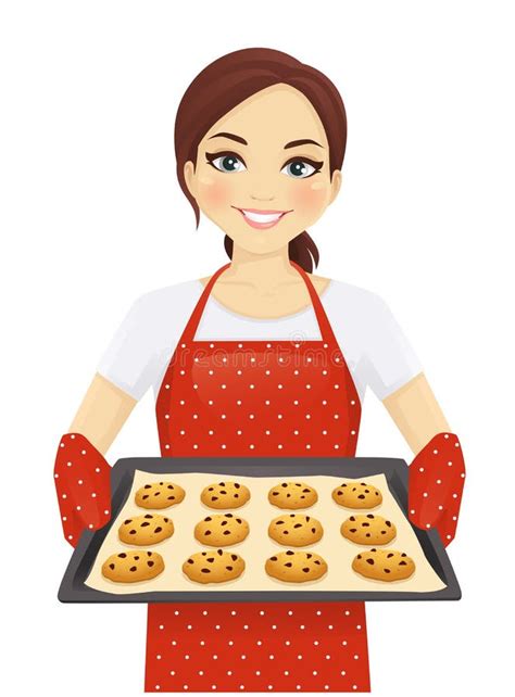 Mom Baking Cookies Clipart