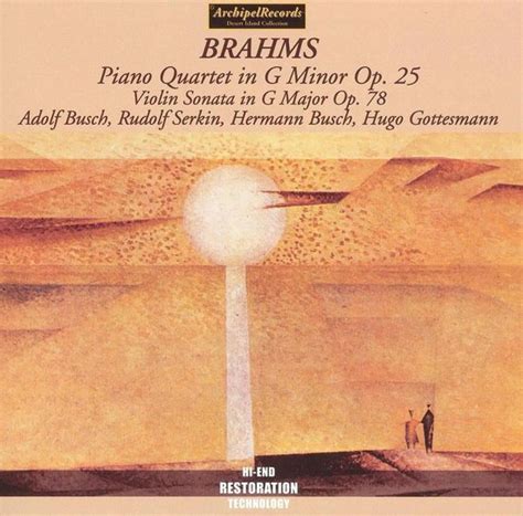 Brahms Piano Quartet In G Minor Op 25 Violin So The Busch Ensemble