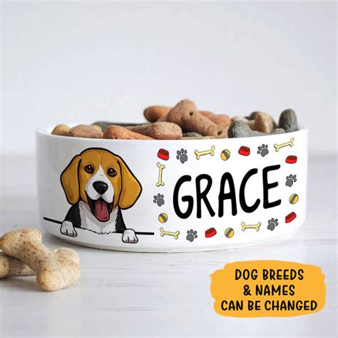 Personalized Custom Dog Bowls, Funny Design, Gift for Dog Lovers ...