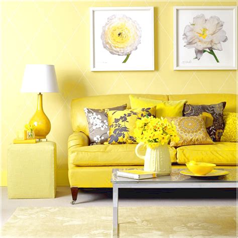 Cheerful and Bright Interior Design Using Shades of Yellow