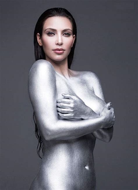 Kim Kardashian Nude Body Paint Outtakes Set Leaked Influencers Gonewild