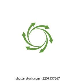 Circle Arrow Symbol Logo Vector Stock Vector (Royalty Free) 2209537867 ...