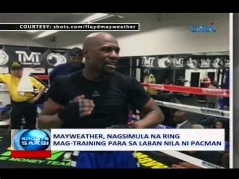 Saksi Mayweather Nagsimula Na Ring Mag Training Para Sa Laban Nila Ni