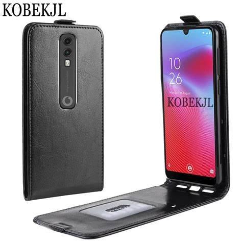 Para Vodafone Smart V10 funda lujosa de cuero PU funda de teléfono para