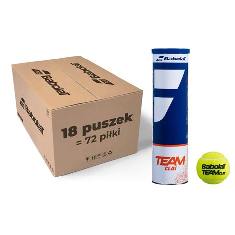 Piłki Babolat TEAM CLAY (karton 18x4 szt.)