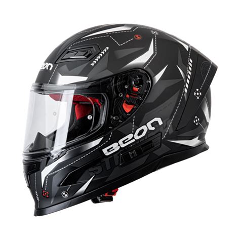 BEON B503 Interceptor Zwart Helm - Koop Bij Motomasu!
