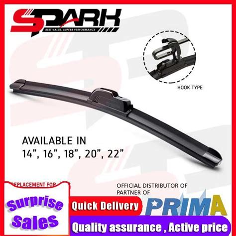 Windshield Wiper Blade Banana Type Aero Type Universal 14 16 18 20 22