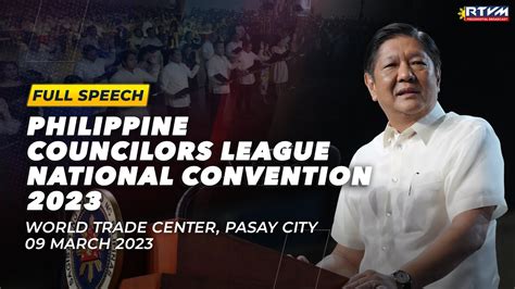 Philippine Councilors League National Convention Speech