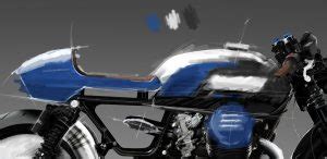 Moto Guzzi V9 Racer Rhapsody In Blue GANNET Design