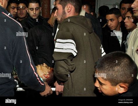 The Body Of 16 Year Old Palestinian Mohammed Abu Salha 16 Is Carried