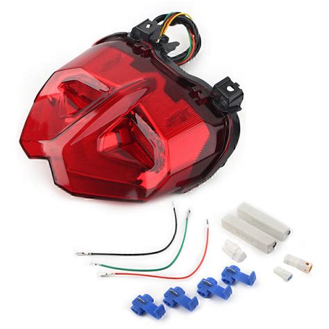 Red Led Integrated Blinker Taillight Turn Signal Light For Yamaha Mt