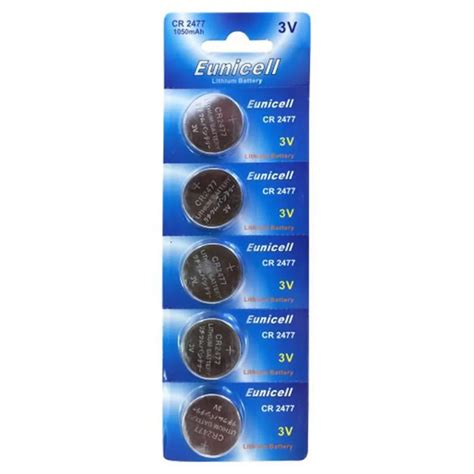 Eunicell Lot De 5 Piles Bouton Au Lithium CR2477 3 V 1050 MAh Produit