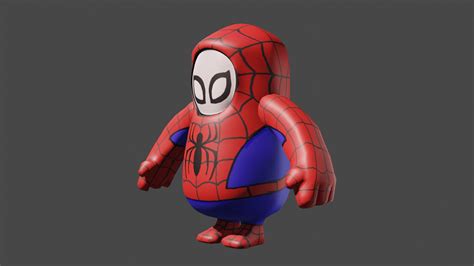 Fall Guys Spider-Man mockup on Behance