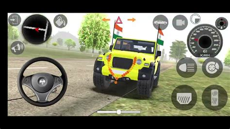 Dollar Song Mahindra Modified Yellow Thar Ll India Simulator Car D