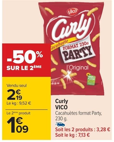 Promo Curly Vico Chez Carrefour