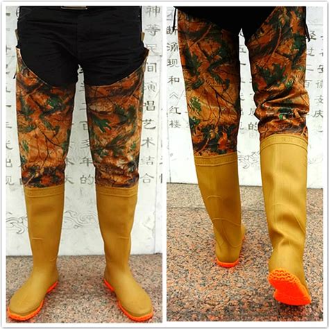 Outdoor Fishing wader neoprene fishing boots camouflage fly fishing ...