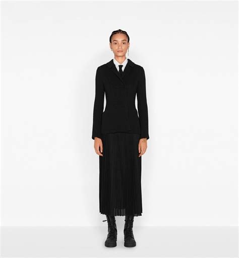 knitted bar jacket black wool ready  wear womens fashion dior
