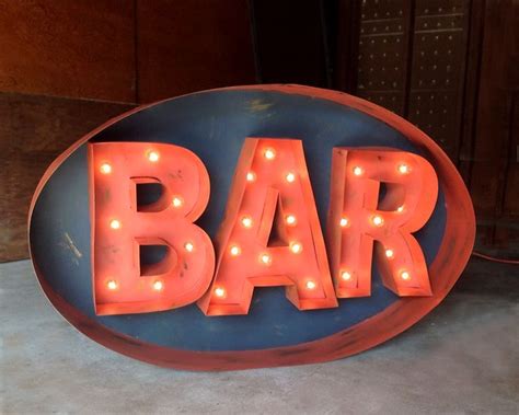 Vintage Bar Signs Lighted bar sign | Lighted bar signs, Bar signs ...