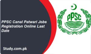 PPSC Canal Patwari Jobs 2024 Advertisement Apply Online