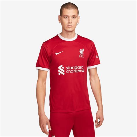 Nike Liverpool Fc 23 24 Home Dri Fit Stadium Ss Shirt Gym Red White