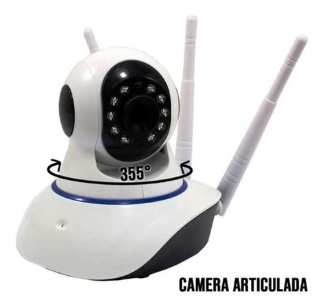 Camera Baba Eletronica 3 Antenas Wifi Hd Audio Segurança Nf Frete grátis