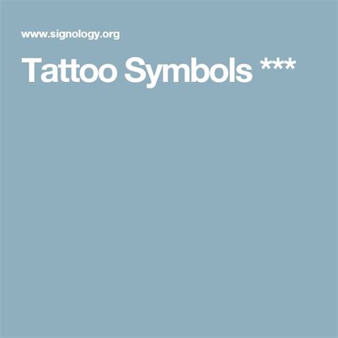 Tattoo Symbols *** | Symbolic tattoos, Symbols, Tattoos