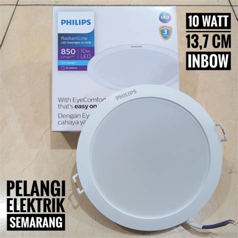 Jual Philips Lampu Led Downlight Watt W Inbow Radiantline Dl B