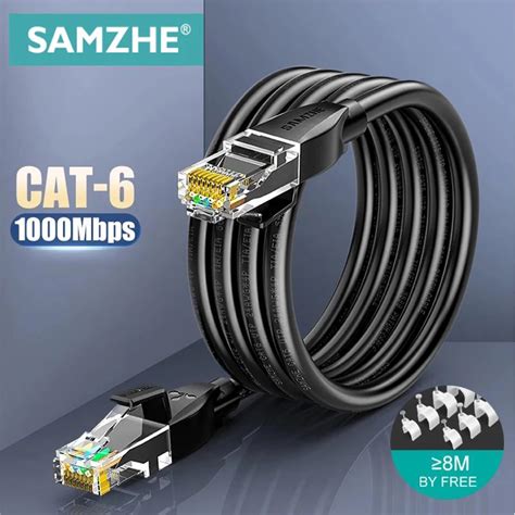 Samzhe Cat Rond Ethernet Cat C Ble Lan Rj Cordon De Raccordement