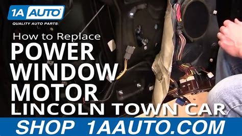 How To Install Replace Front Power Window Motor Lincoln Town Car