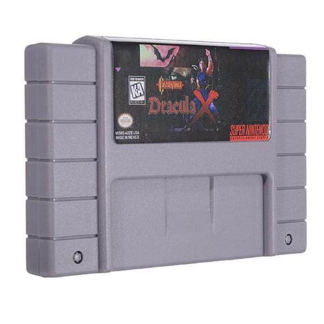 Cartão de cartucho de jogo Castlevania Dracula X 16 bits para sistema