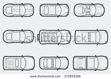 Car Line Drawing Top View - AracelikruwWaller