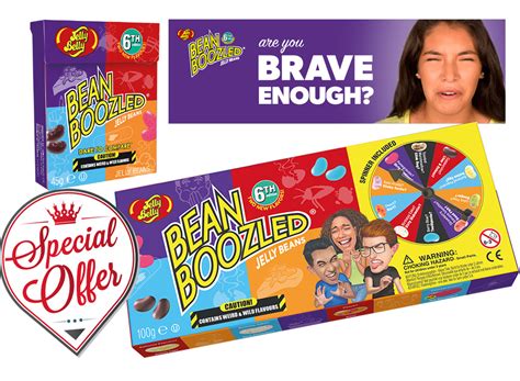 BeanBoozled 6th Edition Spinner Box Special Offer 145g Jelly Belly UK