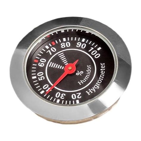 Mini Hygromètre Thermomètre Hygromètre Rond En Aluminium Humidimètre