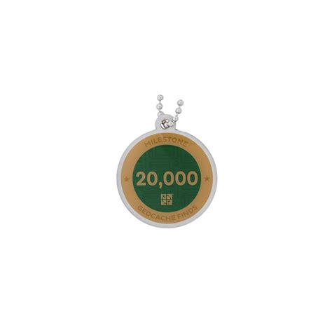 Milestone Geocoin And Tag Set 20000 Finds