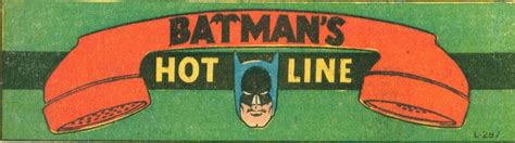 Batman S Hot Line Batman Comic Books Comics