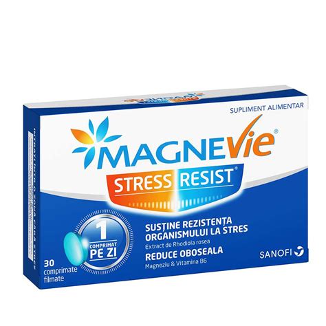 Magnevie Stress Resist 30 Comprimate Filmate Sanofi Farmacia Tei Online