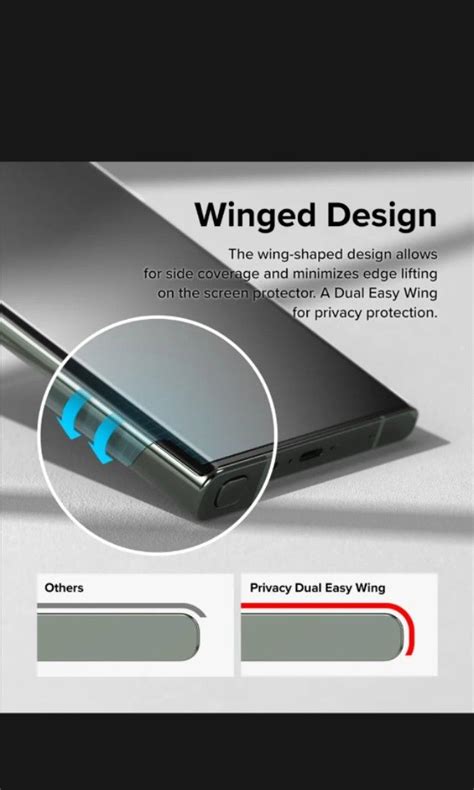 Ringke Privacy Dual Easy Wing Film For S Ultra Compatible With