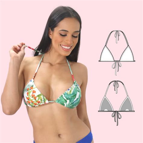 FREE Dollys Triangle Bikini Top PDF Pattern