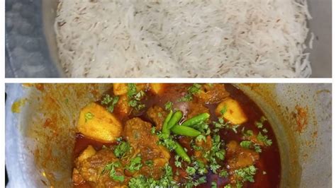 Homemade Aloo Gosht With Zeera Rice Simple And Easy Recipe For