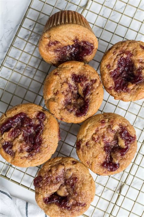 Gluten Free Peanut Butter And Jelly Muffins The June Table