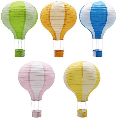 MINKUROW Hanging Hot Air Balloon Paper Lanterns Set Party Decoration Birthday Wedding Christmas